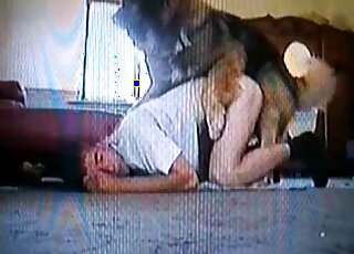 Hidden camera sex tape showing a horny zoophile fucking a kinky dog